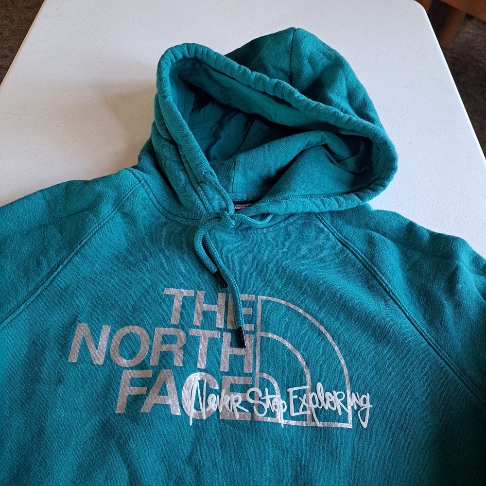 The North Face Teal Hoodie - Picture 4 of 7